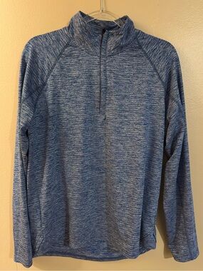 Bonobos Men’s Golf Slim Fit Blue Quarter Zip Pullover